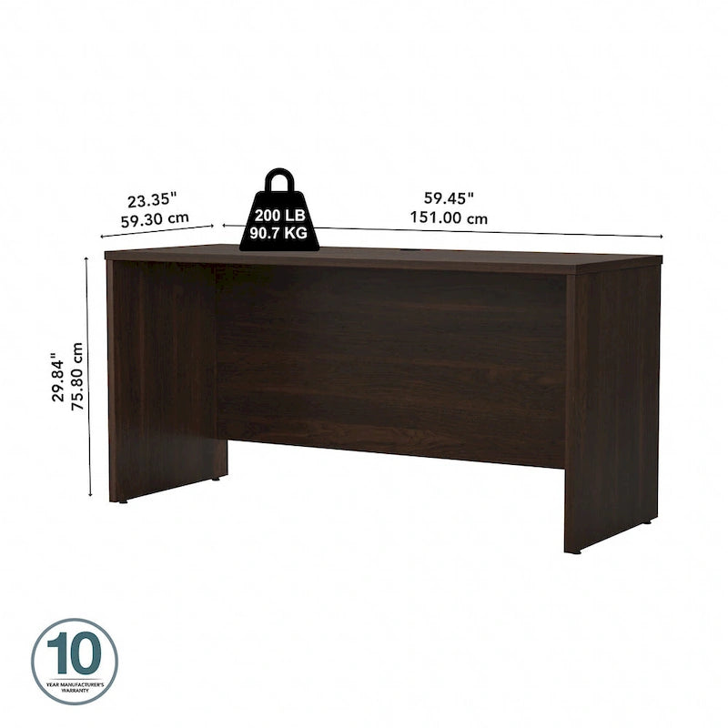 60W x 24D Credenza Desk