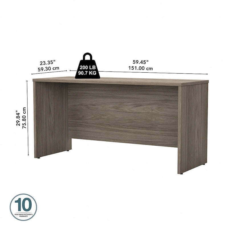 60W x 24D Credenza Desk