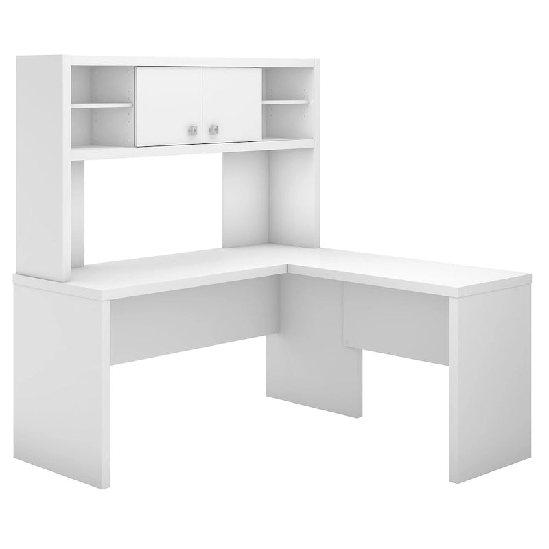 L Shaped Desk with Hutch