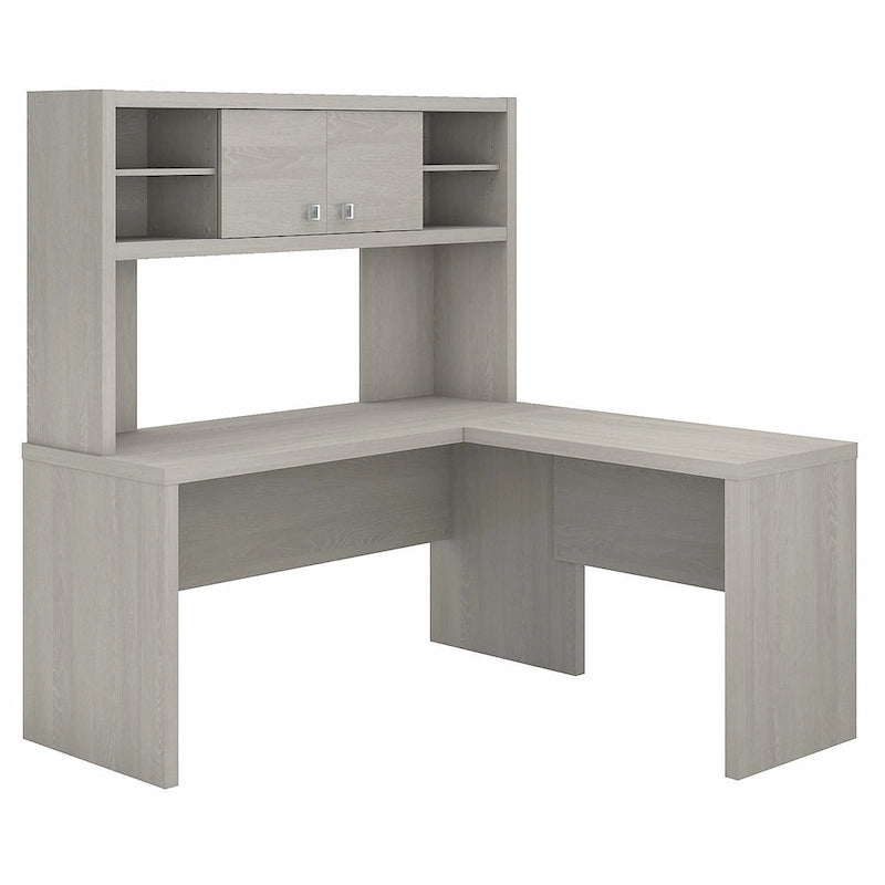 L Shaped Desk with Hutch