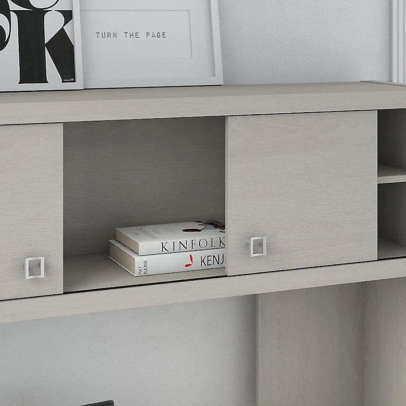 L Shaped Desk with Hutch