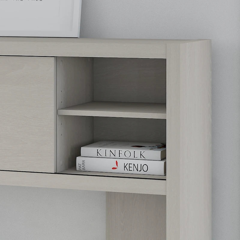 L Shaped Desk with Hutch