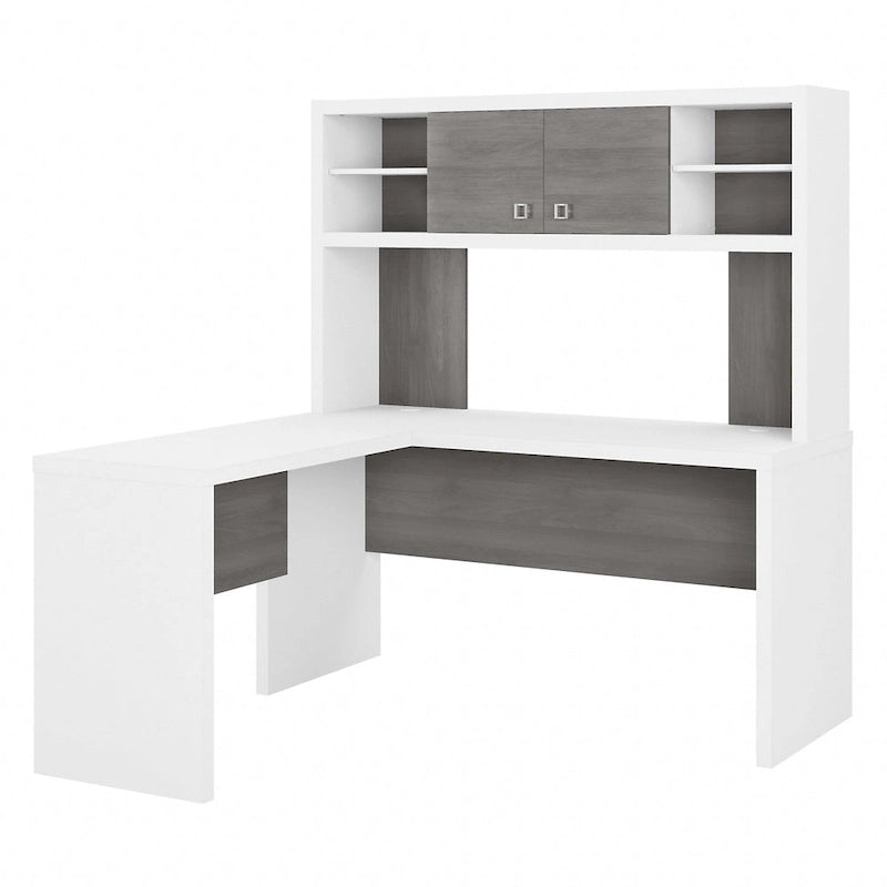 L Shaped Desk with Hutch