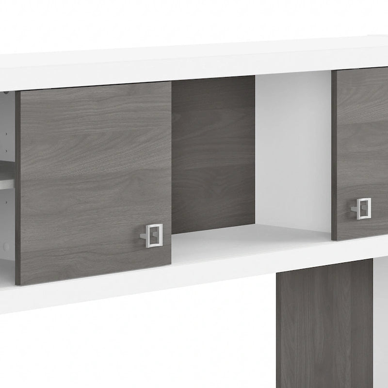 L Shaped Desk with Hutch
