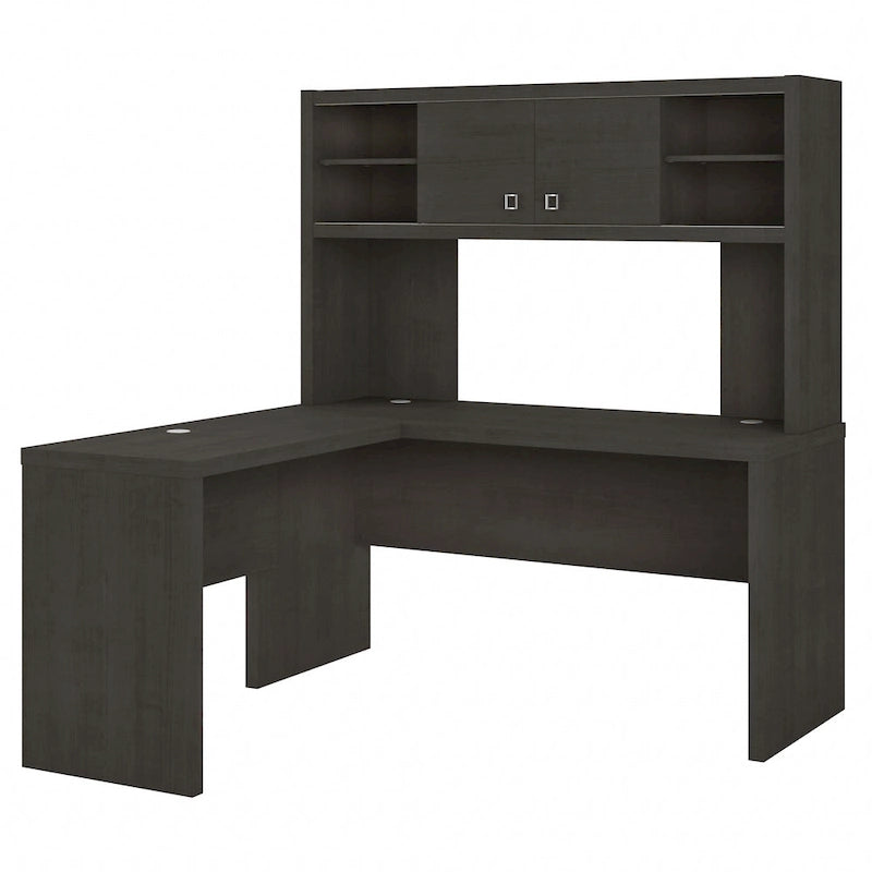 L Shaped Desk with Hutch