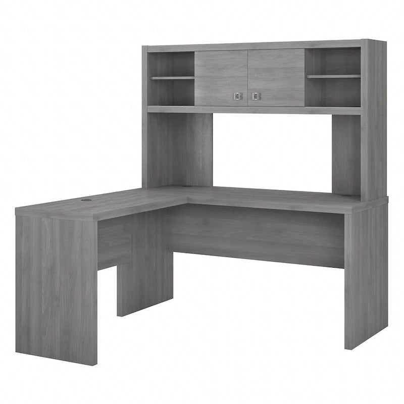 L Shaped Desk with Hutch