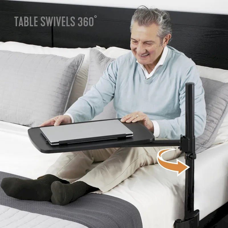 Universal Overbed Table, Adjustable Laptop Stand for Beds