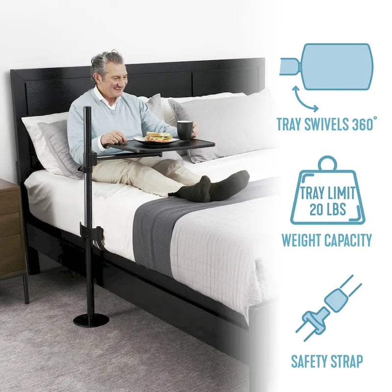 Universal Overbed Table, Adjustable Laptop Stand for Beds
