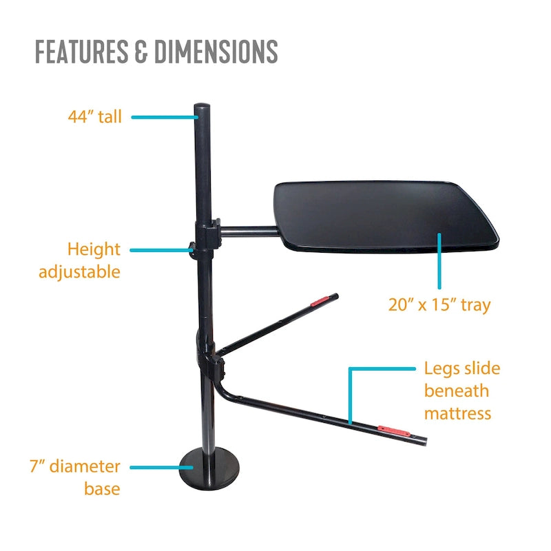 Universal Overbed Table, Adjustable Laptop Stand for Beds