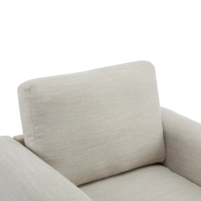 Upholstered Armchair with Solid Wood Frame and Plush Cushioning