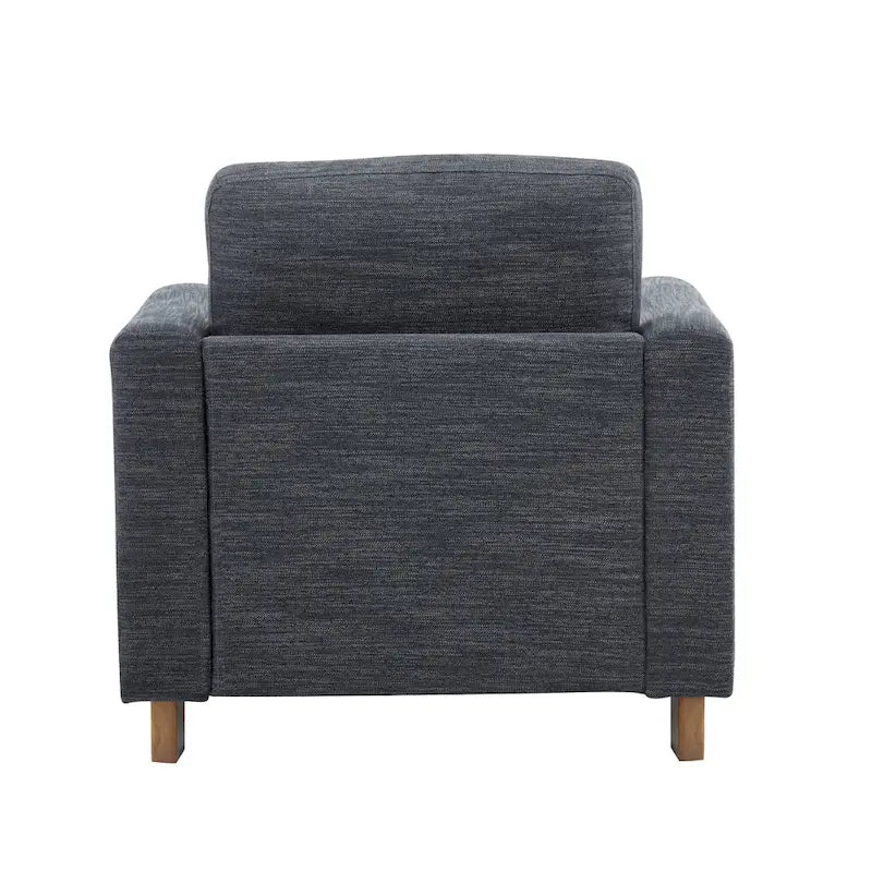 Upholstered Armchair with Solid Wood Frame and Plush Cushioning