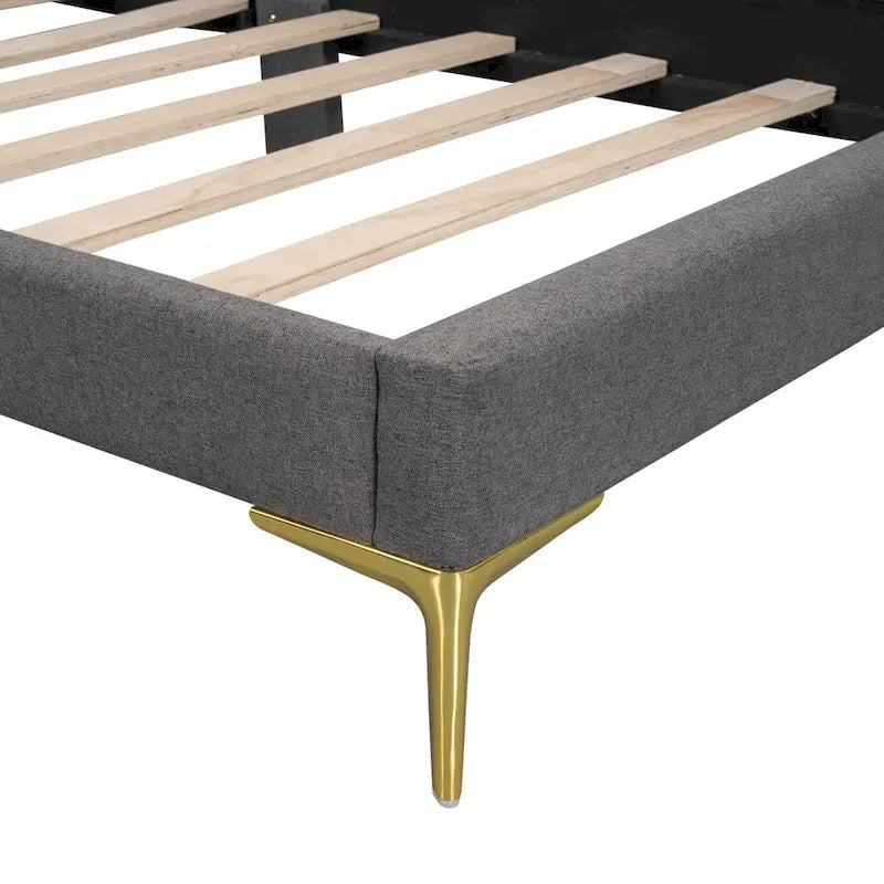 Upholstered Side Daybed with Headboard and Guardrail