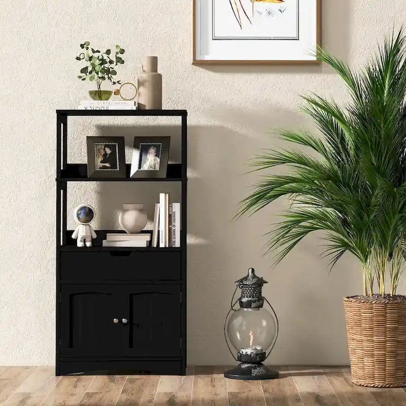 Bathroom Storage Cabinet with Drawer, Shelf & Cupboard - Floor Standing