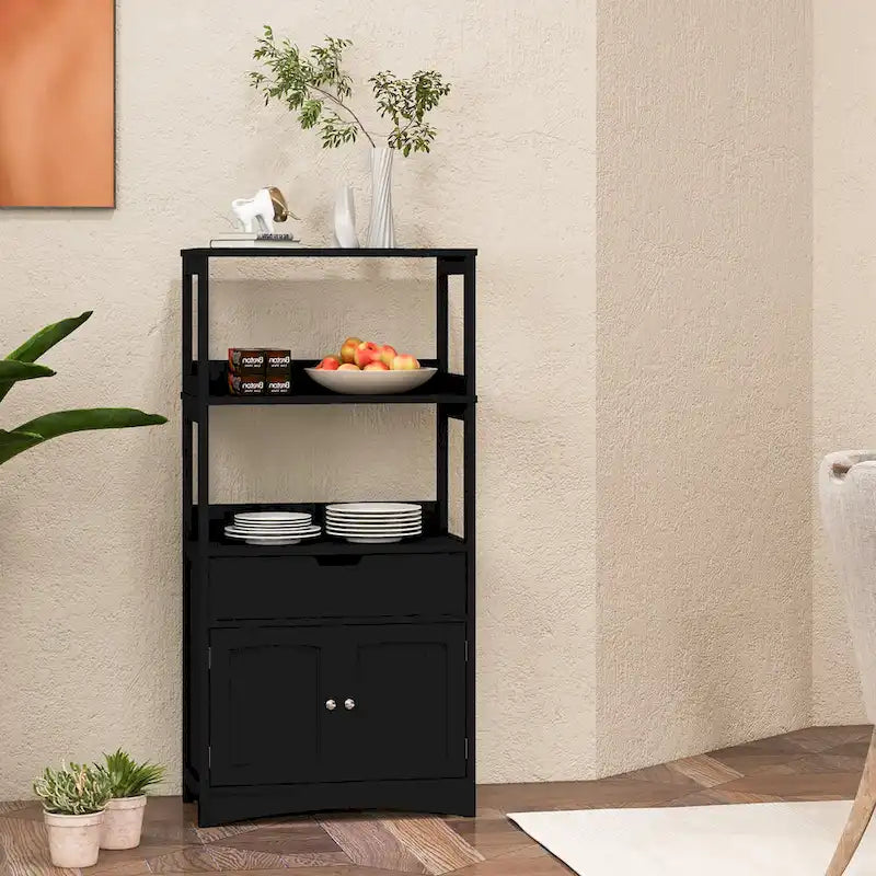 Bathroom Storage Cabinet with Drawer, Shelf & Cupboard - Floor Standing