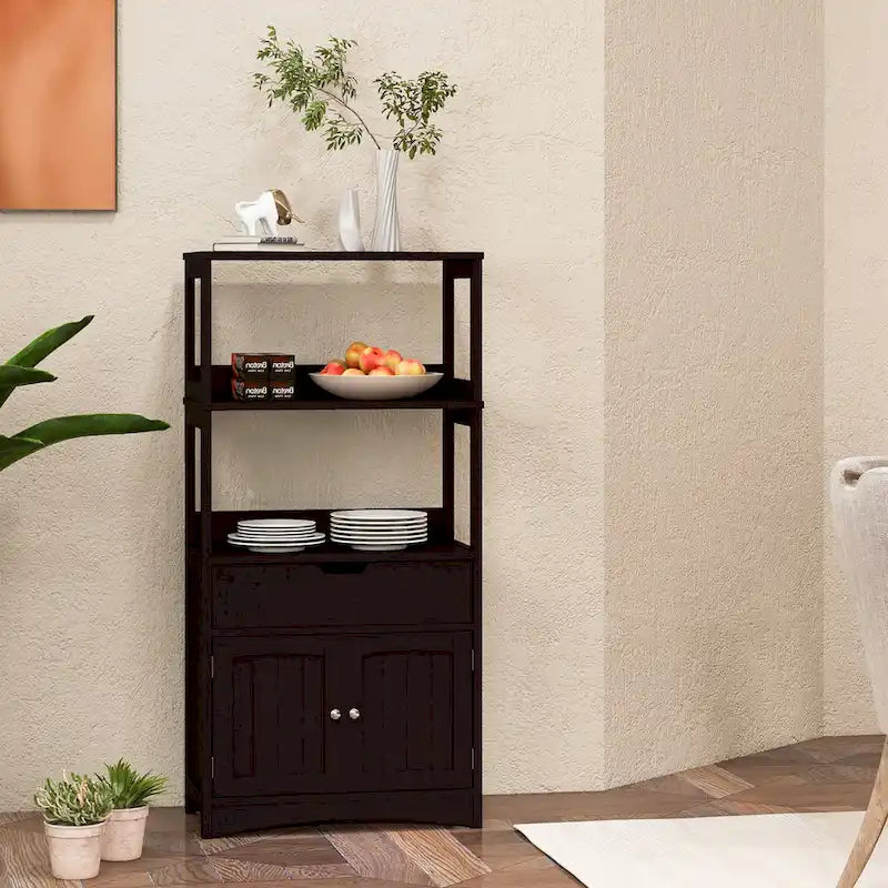 Bathroom Storage Cabinet with Drawer, Shelf & Cupboard - Floor Standing