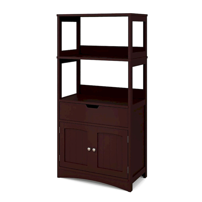 Bathroom Storage Cabinet with Drawer, Shelf & Cupboard - Floor Standing