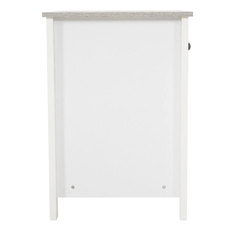 2-Tier End Table with Drawer and Shelf