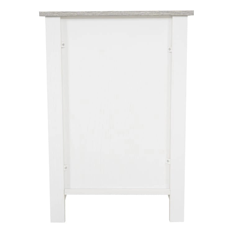 2-Tier End Table with Drawer and Shelf