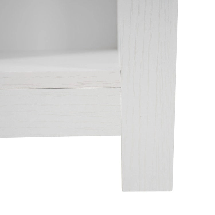 2-Tier End Table with Drawer and Shelf