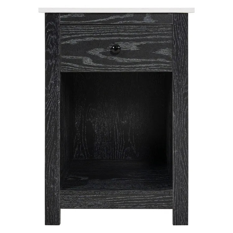 2-Tier End Table with Drawer and Shelf