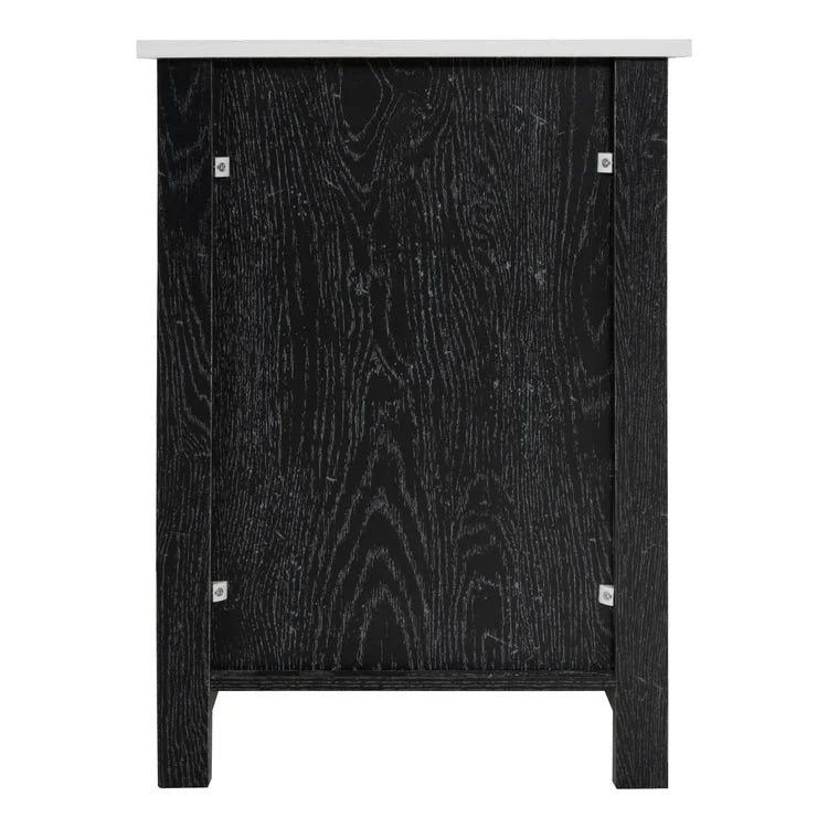 2-Tier End Table with Drawer and Shelf