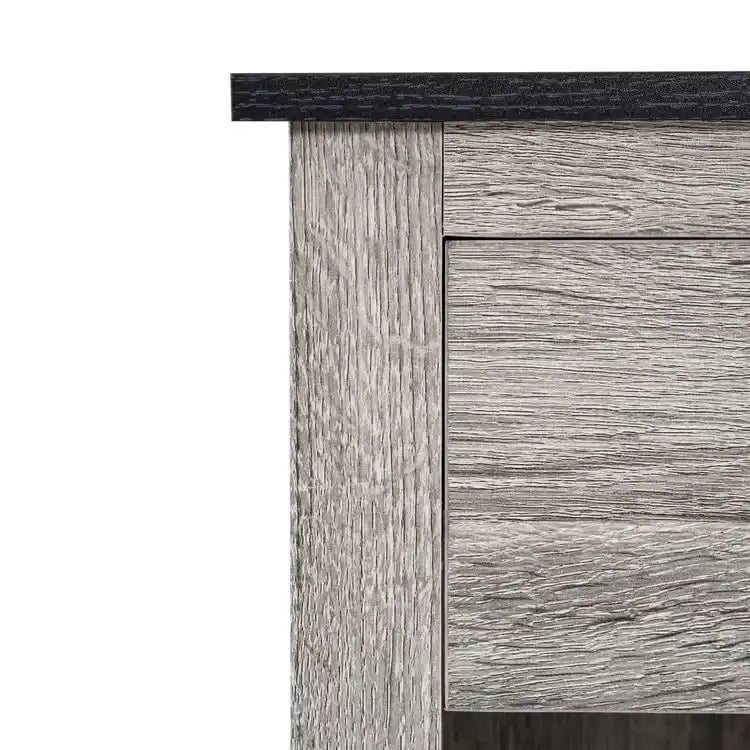 2-Tier End Table with Drawer and Shelf