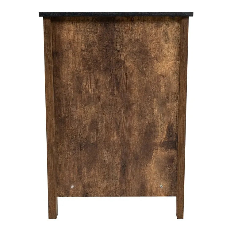 2-Tier End Table with Drawer and Shelf