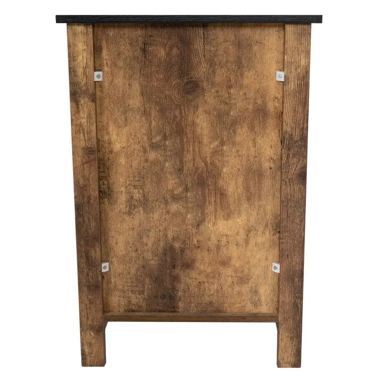 2-Tier End Table with Drawer and Shelf