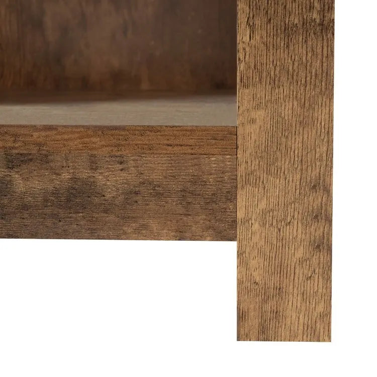 2-Tier End Table with Drawer and Shelf