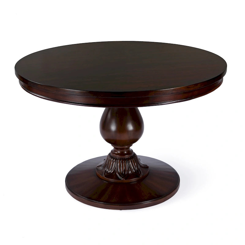 Table de salle à manger ronde sur pied de 122 cm