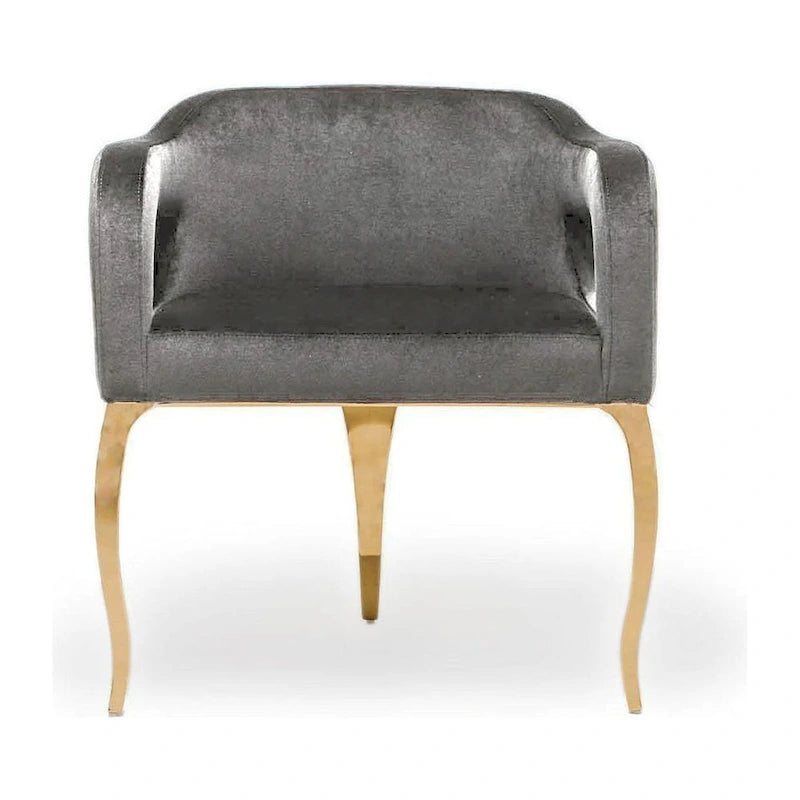 Titanium Gold Stainless Steel Dining Chair