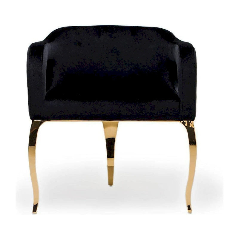 Titanium Gold Stainless Steel Dining Chair