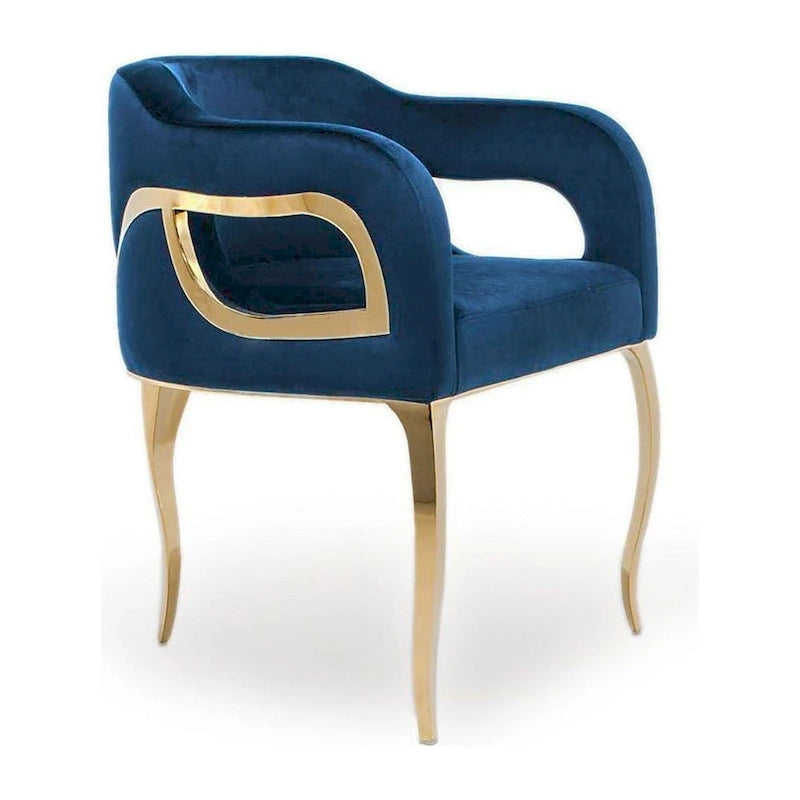Titanium Gold Stainless Steel Dining Chair