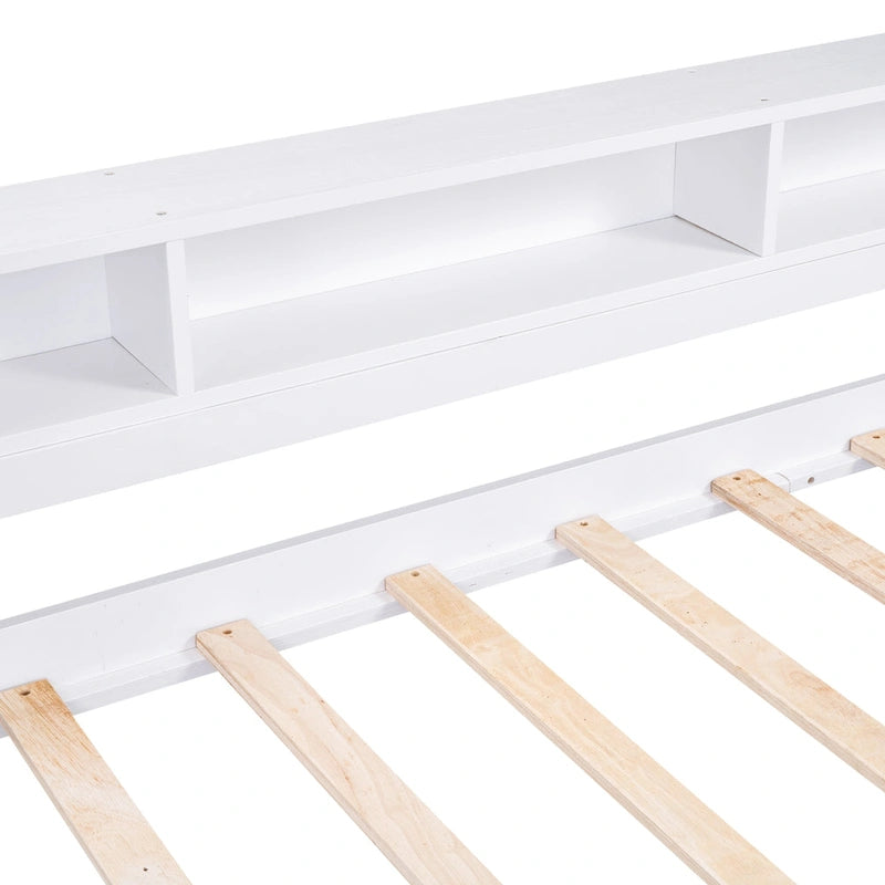 Twin XL Wood Daybed with 2 Trundles and USB Charging