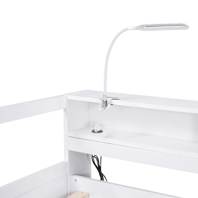 Twin XL Wood Daybed with 2 Trundles and USB Charging