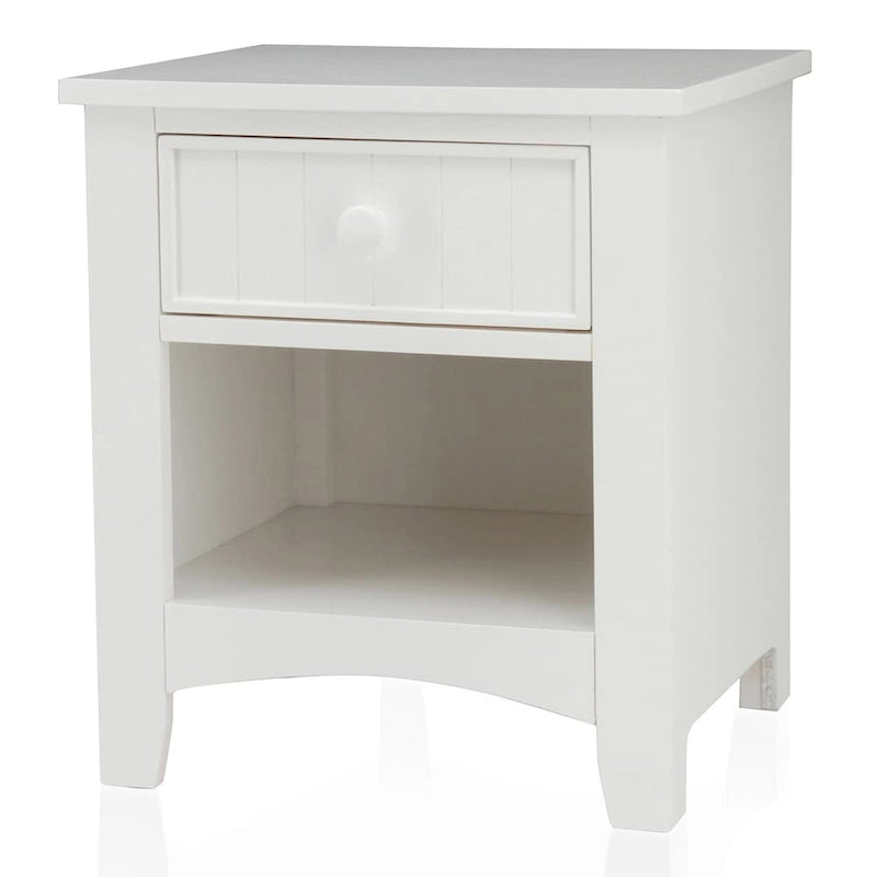 Transitional Wood 1-Drawer Nightstand