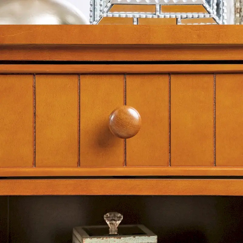 Transitional Wood 1-Drawer Nightstand