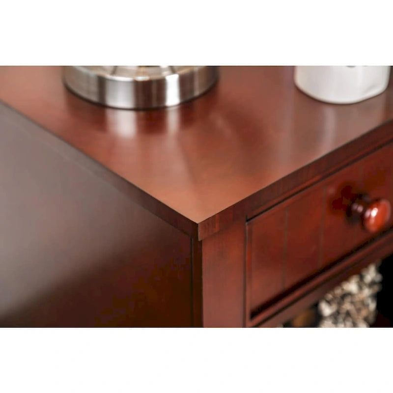 Transitional Wood 1-Drawer Nightstand