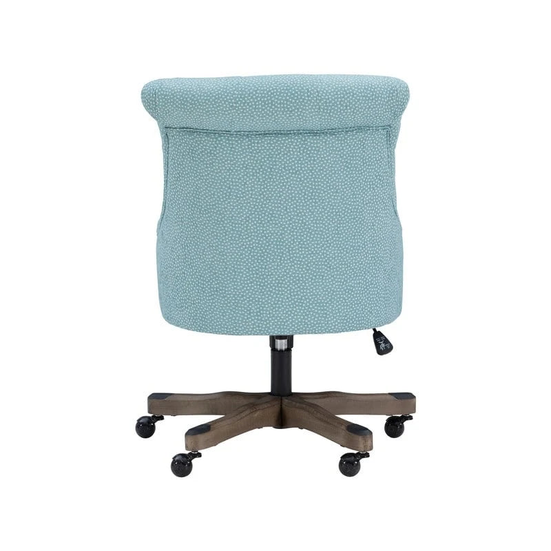 Blue Speckled Upholstered Office Chair