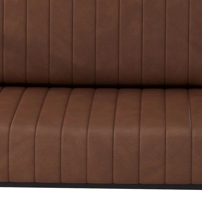 PU Leather Armchair with Thick Padded Backrest