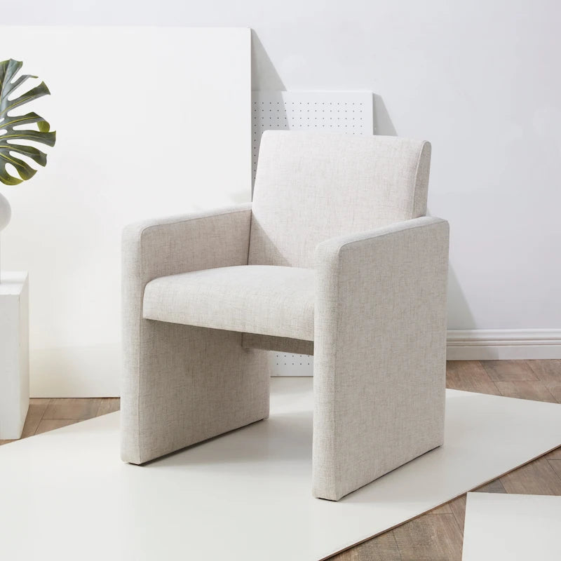 Linen Arm Chair - 26W x 25D x 33H