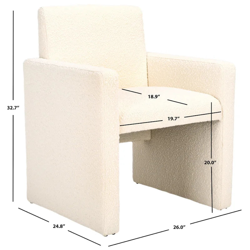Linen Arm Chair - 26W x 25D x 33H
