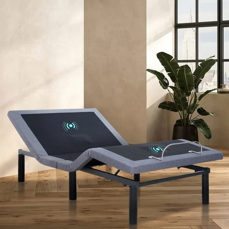 Adjustable Bed Base with 3 Speed Massage, Head and Foot Incline & Wireless Remote