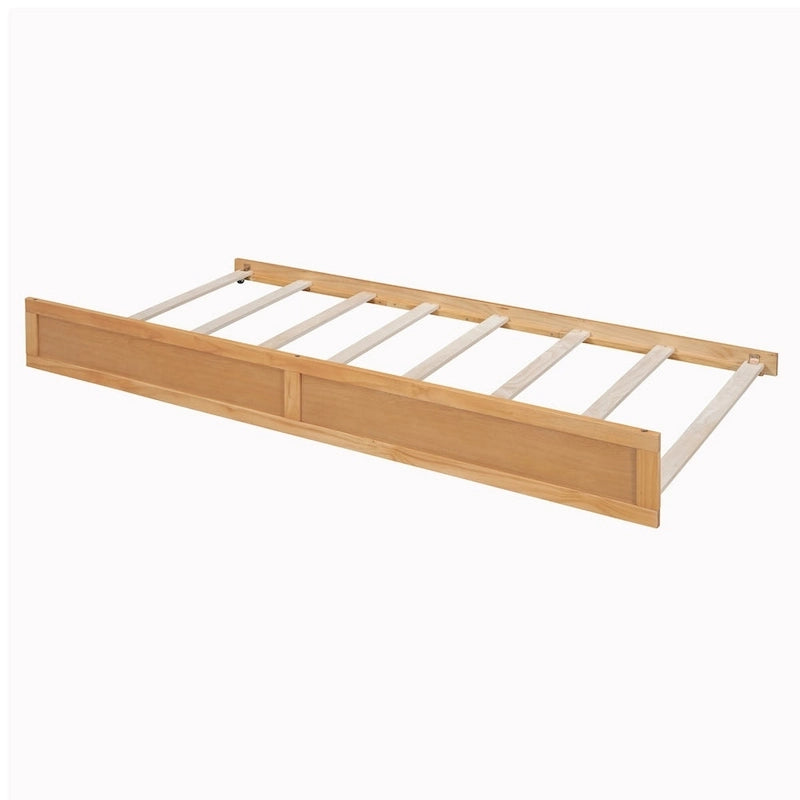 Wooden Bed Frame with Rattan Headboard