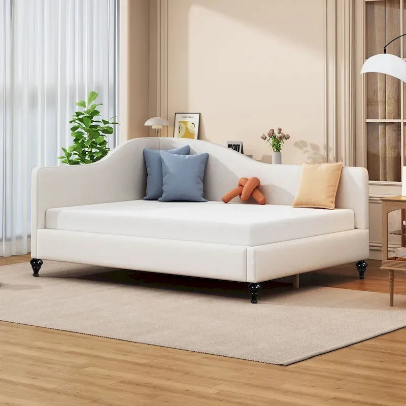 Full Size L-Shaped Linen Daybed