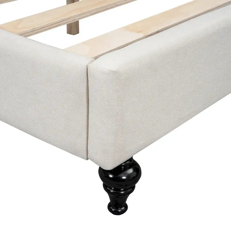 Full Size L-Shaped Linen Daybed