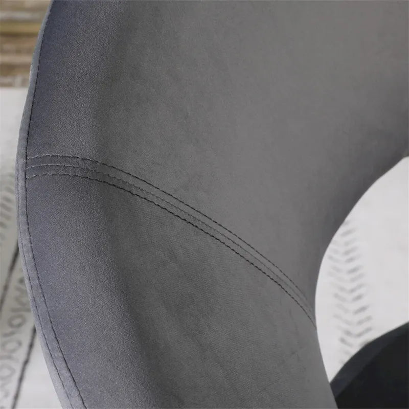 Velvet Upholstered Accent Chair with Gold-Tone Sled Base