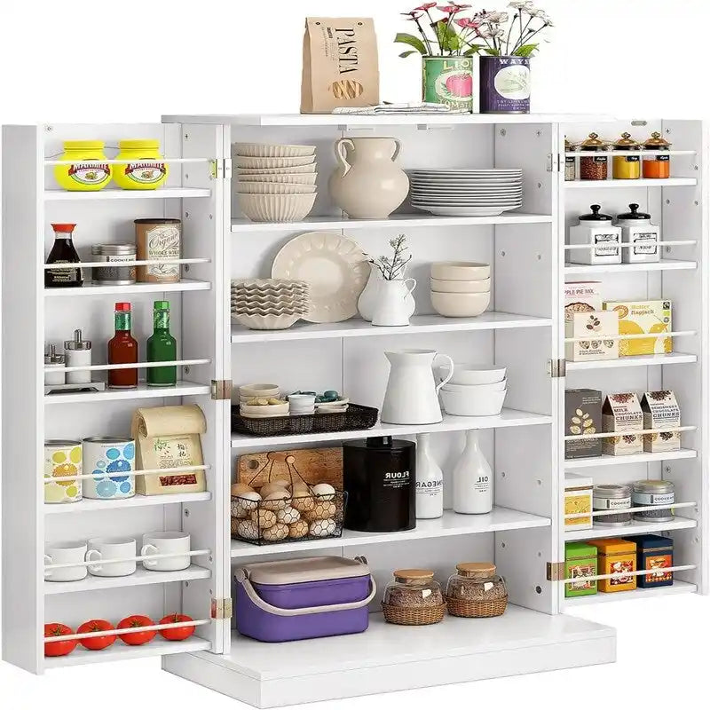 Storage Cabinet with Doors and Adjustable Shelves - 12D x 23.62W x 41H
