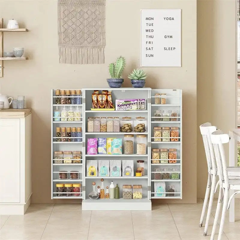 Storage Cabinet with Doors and Adjustable Shelves - 12D x 23.62W x 41H