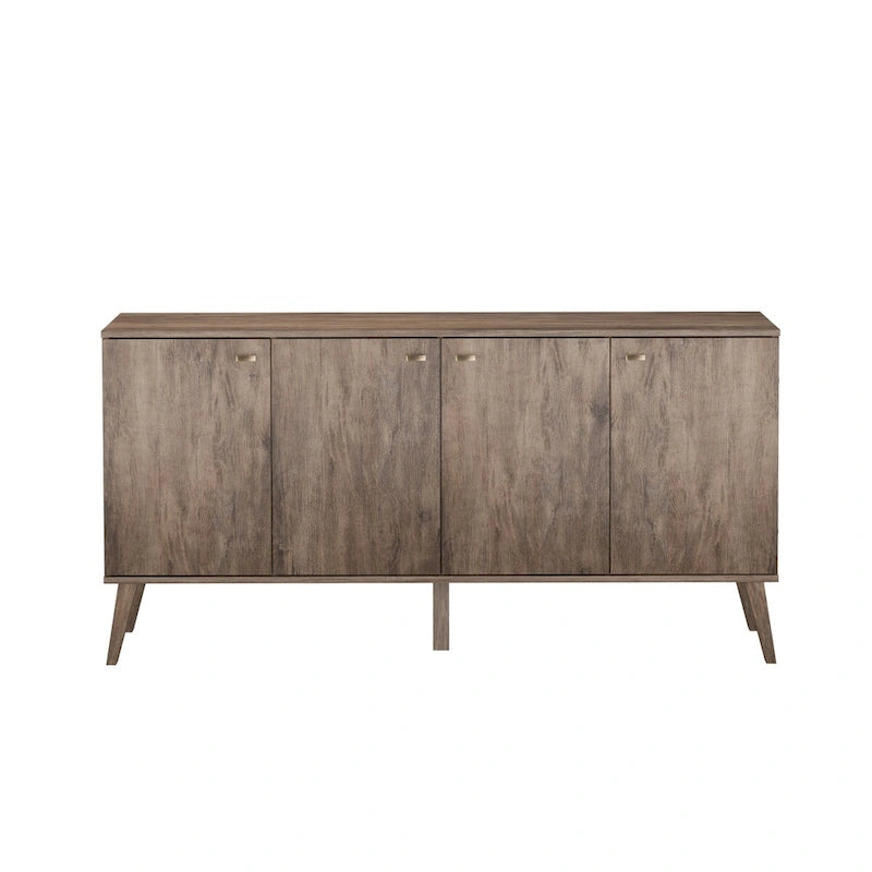 Mid-Century Modern 4-Door Buffet - 64 W x 32 H x 16 D
